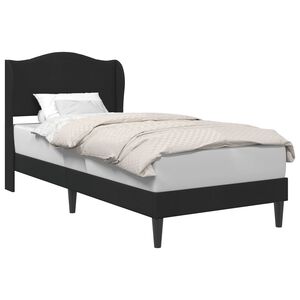 vidaXL Estructura de cama con cabecera Negro 90 x 200 cm Terciopelo