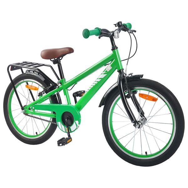 vidaXL Bicicleta Infantil 20 Pulgadas para 6-11 a&ntilde;os Verde