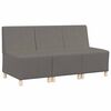 vidaXL Unidad de Sof&aacute; Modular sin Brazos 3 uds. Gris Claro