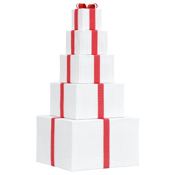 vidaXL Caja de Regalo Decoración Navideña 250 LEDs blanco cálido