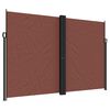 vidaXL Toldo lateral retr&aacute;ctil marr&oacute;n 220x1000 cm