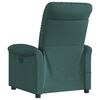 vidaXL Sill&oacute;n de masaje reclinable de tela verde oscuro