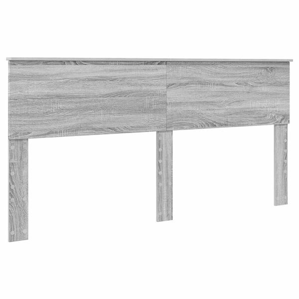vidaXL Cabecero Gris Sonoma 200 cm Madera contrachapada