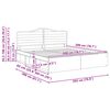 vidaXL Estructura de cama con cabecera Madera vieja 200 x 200 cm
