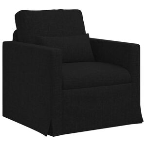 vidaXL Sof&aacute; Negro 78 x 78 x 80 cm tela