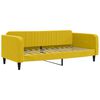 vidaXL Sof&aacute; cama sin colch&oacute;n terciopelo amarillo 90x200 cm