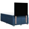 vidaXL Cama box spring con colch&oacute;n tela azul 120x200 cm