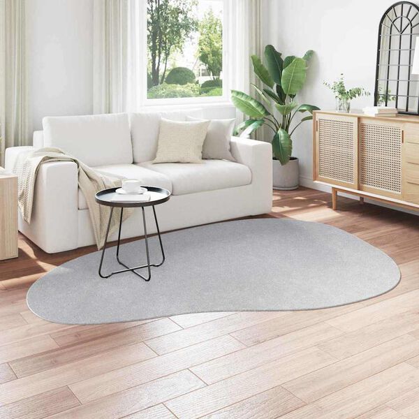 vidaXL Alfombra HUARTE Gris 160 x 230 cm Poli&eacute;ster