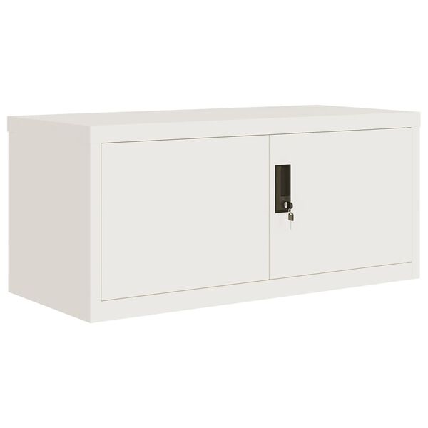 vidaXL Armario archivador de acero blanco 90x40x220 cm