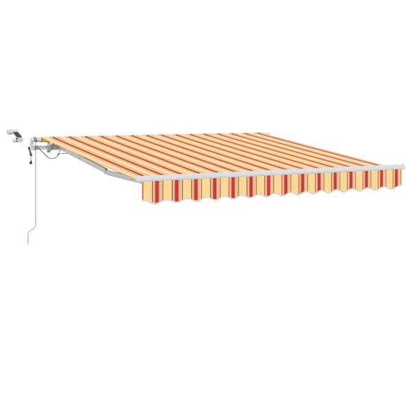 vidaXL Toldo Retr&aacute;ctil Amarillo y Naranja 300 x 250 cm