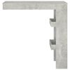 vidaXL Mesa de bar de pared madera contrachapada gris 102x45x103,5cm