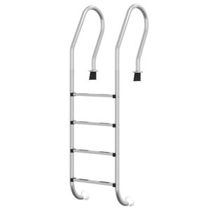 vidaXL Escalera para piscina acero inoxidable 304 54x38x184,5 cm