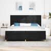 vidaXL Cama tipo Box Spring con colch&oacute;n Negro 200 x 200 cm tela