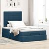 vidaXL Estructura de cama otomana colchones terciopelo azul oscuro
