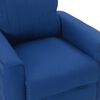 vidaXL Sillón de masaje de tela azul