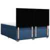 vidaXL Cama box spring con colch&oacute;n tela azul 200x200 cm