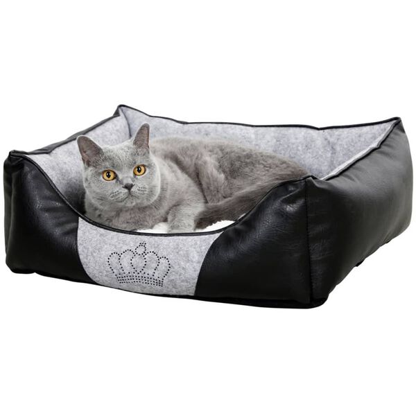 Kerbl Cama para perros Chiara 55x45 cm gris y negro 80361