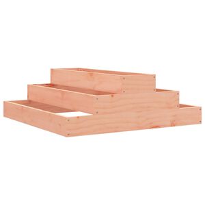 vidaXL Jardinera de madera maciza de abeto douglas 80x80x27 cm