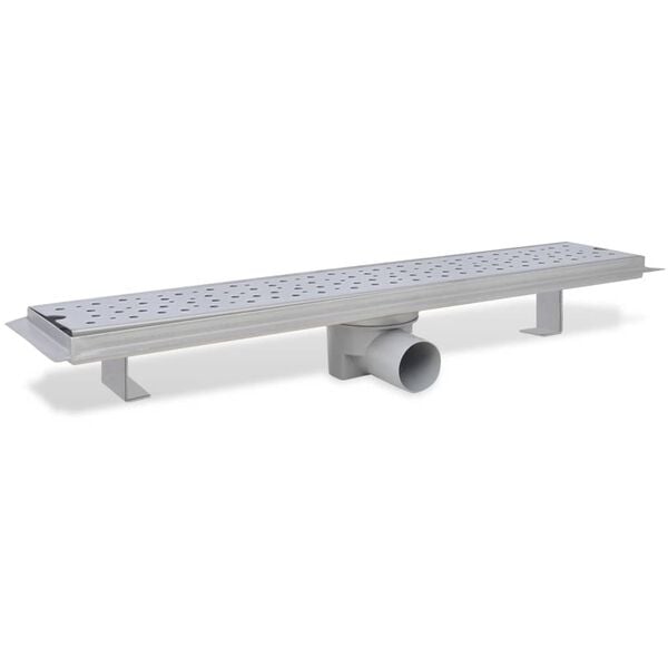 vidaXL Desag&uuml;e de ducha lineal burbuja acero inoxidable 630x140 mm