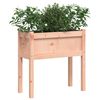 vidaXL Jardinera con patas madera maciza de abeto Douglas 70x31x70 cm