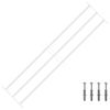vidaXL Reja de Seguridad para Ventanas con 3 Barandas 3 uds. 93-174 cm