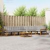 vidaXL Conjunto de sof&aacute;s de exterior 7 pcs Gris Natural y Claro