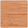 vidaXL Tablero de mesa cuadrado de madera maciza de haya 50x50x2,5 cm