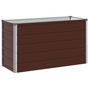 vidaXL Cama de Jard&iacute;n Elevada Marr&oacute;n 100 x 40 x 55 cm