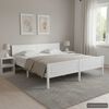 vidaXL Estructura de cama sin colch&oacute;n madera de pino blanco 180x200 cm