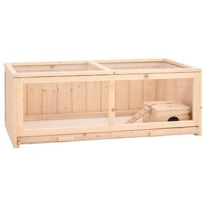 vidaXL Jaula para h&aacute;mster madera maciza abeto 104x52x38 cm