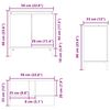 vidaXL Mueble de lavabo madera de ingenier&iacute;a envejecida 58x33x60 cm