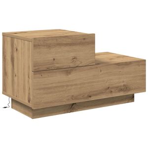 vidaXL Armario de Noche Roble artisan 70 x 36 x 40,5 cm