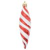 vidaXL Esfera Espiral de Navidad 40 pcs Rojo