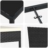 vidaXL Conjunto de Comedor de Jard&iacute;n 3 pcs Negro