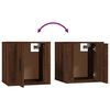 vidaXL Set de muebles para TV 3 pzas madera contrachapada roble marr&oacute;n