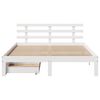 vidaXL Estructura de cama con cajones madera de pino blanca 135x190 cm