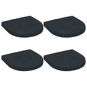vidaXL Cojines de Asiento de 4 Piezas 4 uds. 100% Poli&eacute;ster