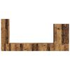 vidaXL Conjunto de mueble para TV de pared 6 pcs Madera envejecida