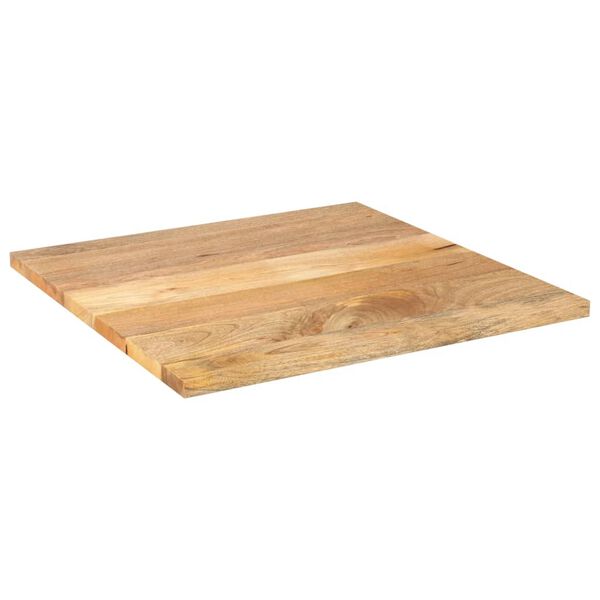 vidaXL Tablero de mesa cuadrado madera maciza de mango 70x70x2,5 cm