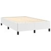 vidaXL Cama box spring con colch&oacute;n cuero sint&eacute;tico blanco 120x190 cm