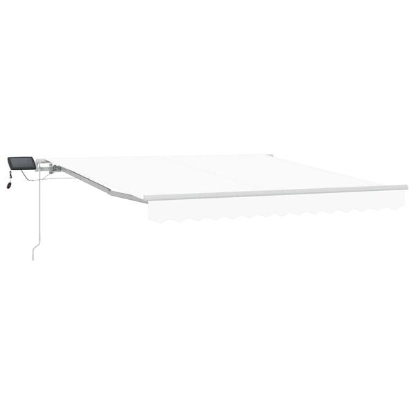 vidaXL Toldo Retráctil con tira de luces LED 300 x 250 cm Tela y acero