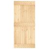vidaXL Puerta corredera con herrajes madera maciza de pino 95x210 cm