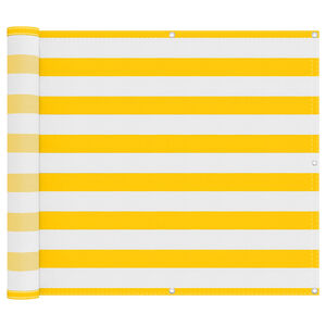 vidaXL Pantalla de Balc&oacute;n Amarillo y 100 x 600 cm Tela Oxford