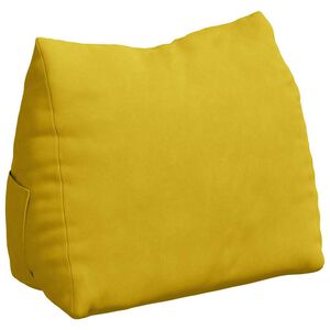vidaXL Coj&iacute;n de Espalda Amarillo 45 x 20 x 35 cm Tela de pana