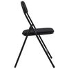 vidaXL Silla Plegable 2 pcs Negro 48 x 44 x 78 cm Terciopelo