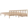 vidaXL Estructura de cama sin colch&oacute;n madera maciza de pino 180x200 cm