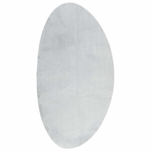 vidaXL Alfombra HUARTE Gris 80 x 150 cm Poli&eacute;ster