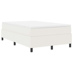 vidaXL Cama tipo Box Spring Crema y Blanco 203 x 120 x 60 cm