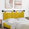 vidaXL Cabecera Colgante Amarillo 130 x 55 x 5 cm Terciopelo