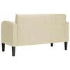 vidaXL Sof&aacute; Loveseat color crema 110 cm cuero sint&eacute;tica